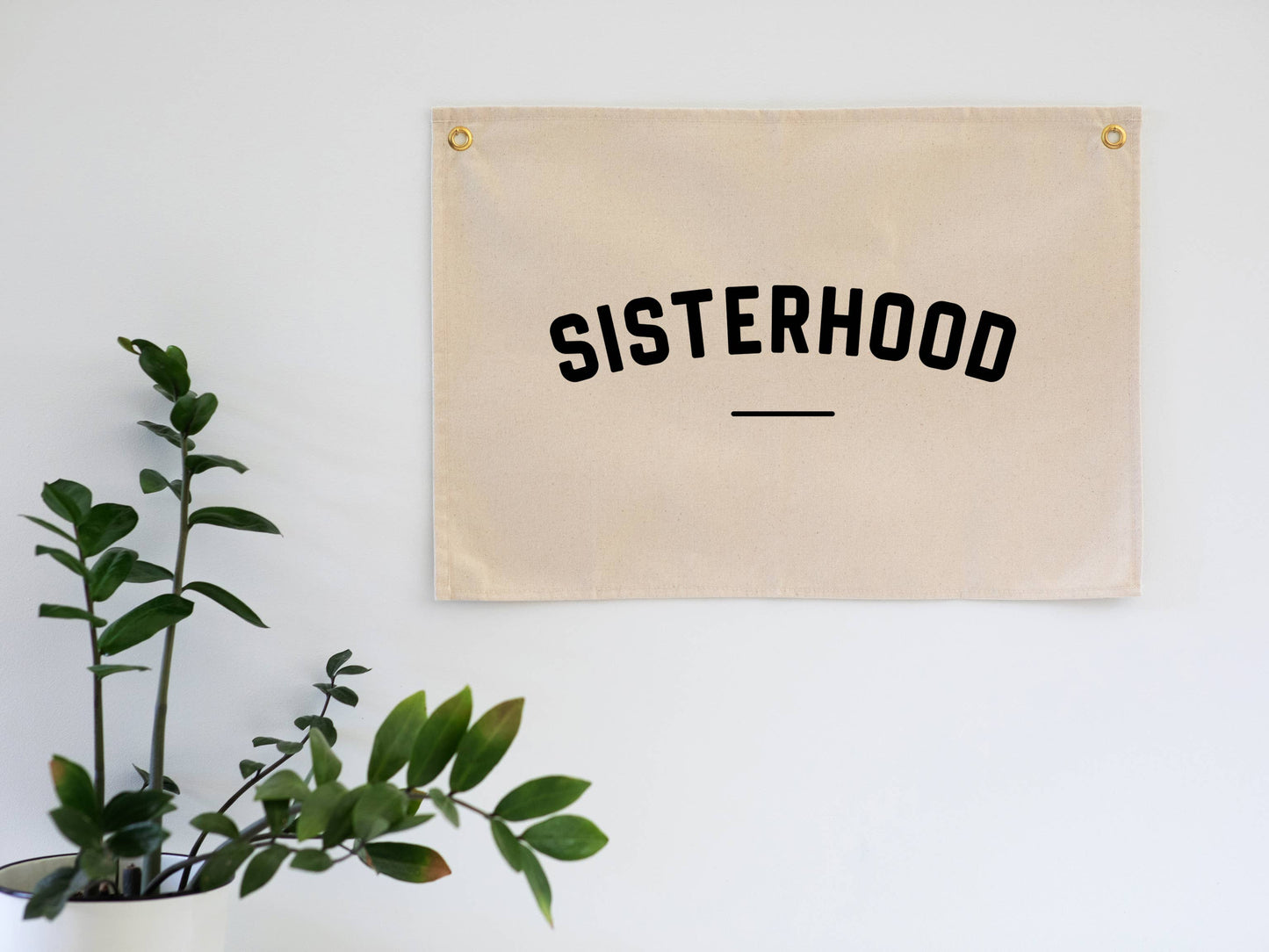 Sisterhood Modern Canvas Banner • Sisters Wall Flag