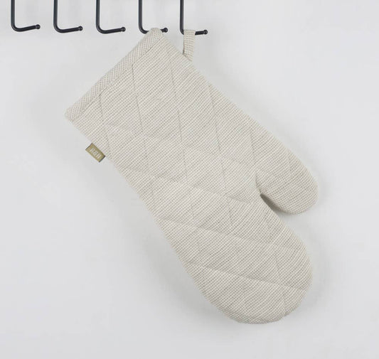 Oven Glove - Slub Chambray- Taupe