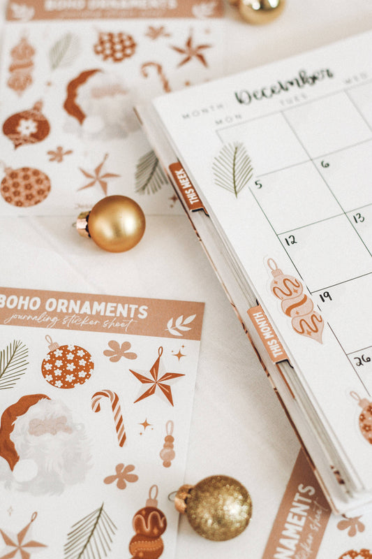 Boho Ornament Journaling Sticker Sheet
