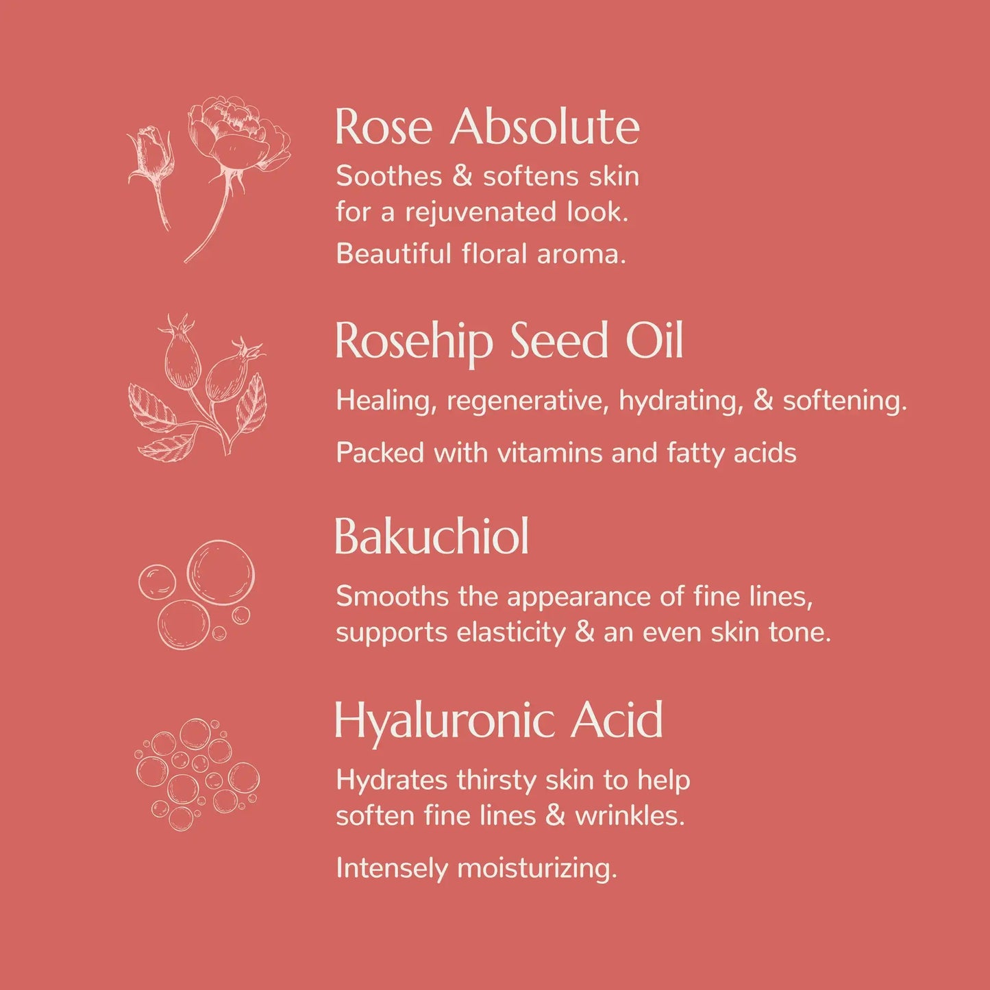 Rose with Bakuchiol Facial Serum
