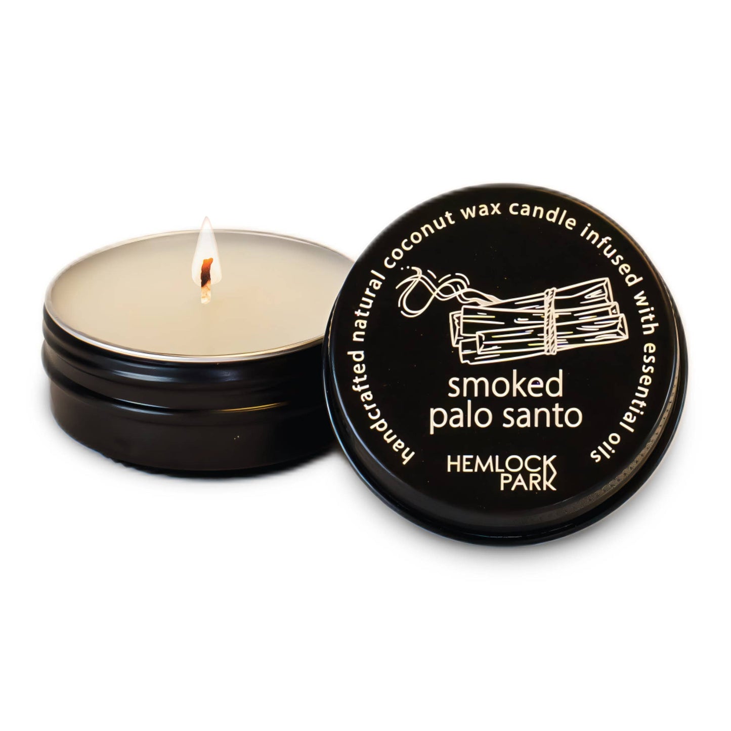 Smoked Palo Santo | 1 oz Travel Size Tea Light Candle