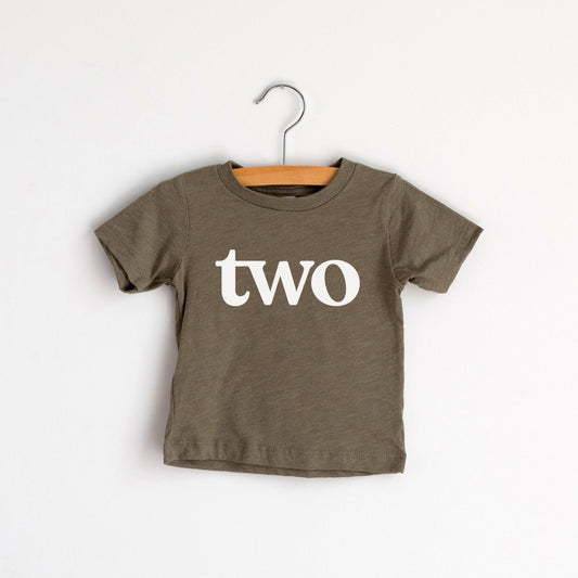 Two Modern Birthday Tee • Tri-Blend Unisex Celebration Top