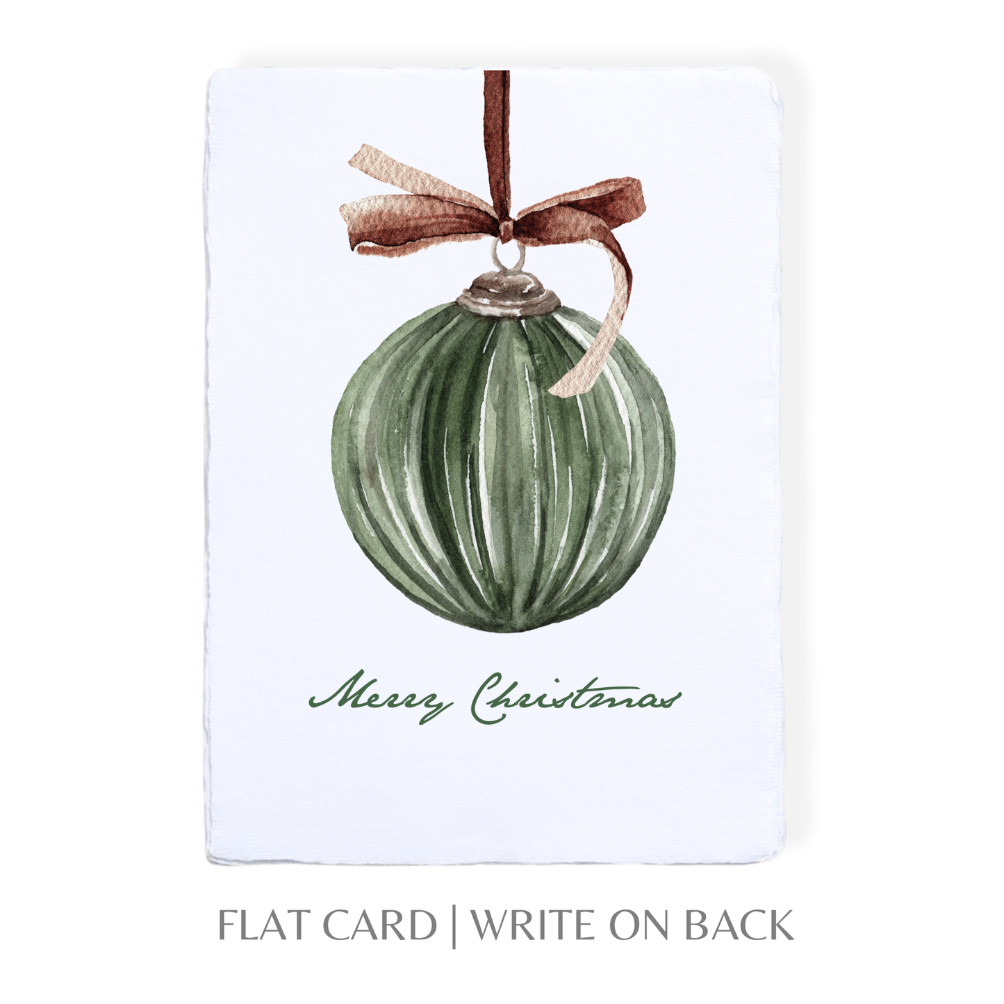 Box Set Merry Christmas Ornament | Holiday Greeting Card