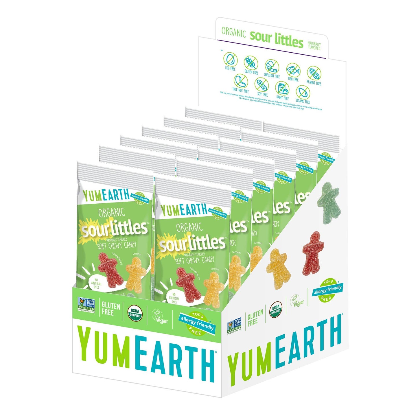 YumEarth Organic Sour Littles 2oz, 12ct