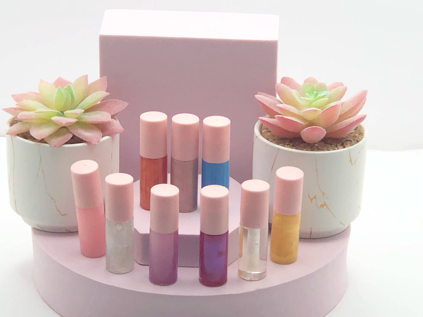 Fun Size 3.5 ML Mini Lip Gloss: Peach / Clear