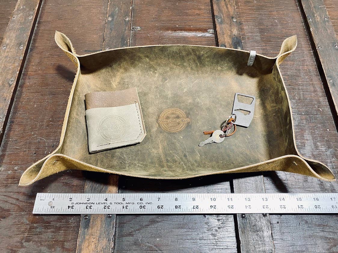 Square Catch all Tray: Mixed Brown Bundle / Medium