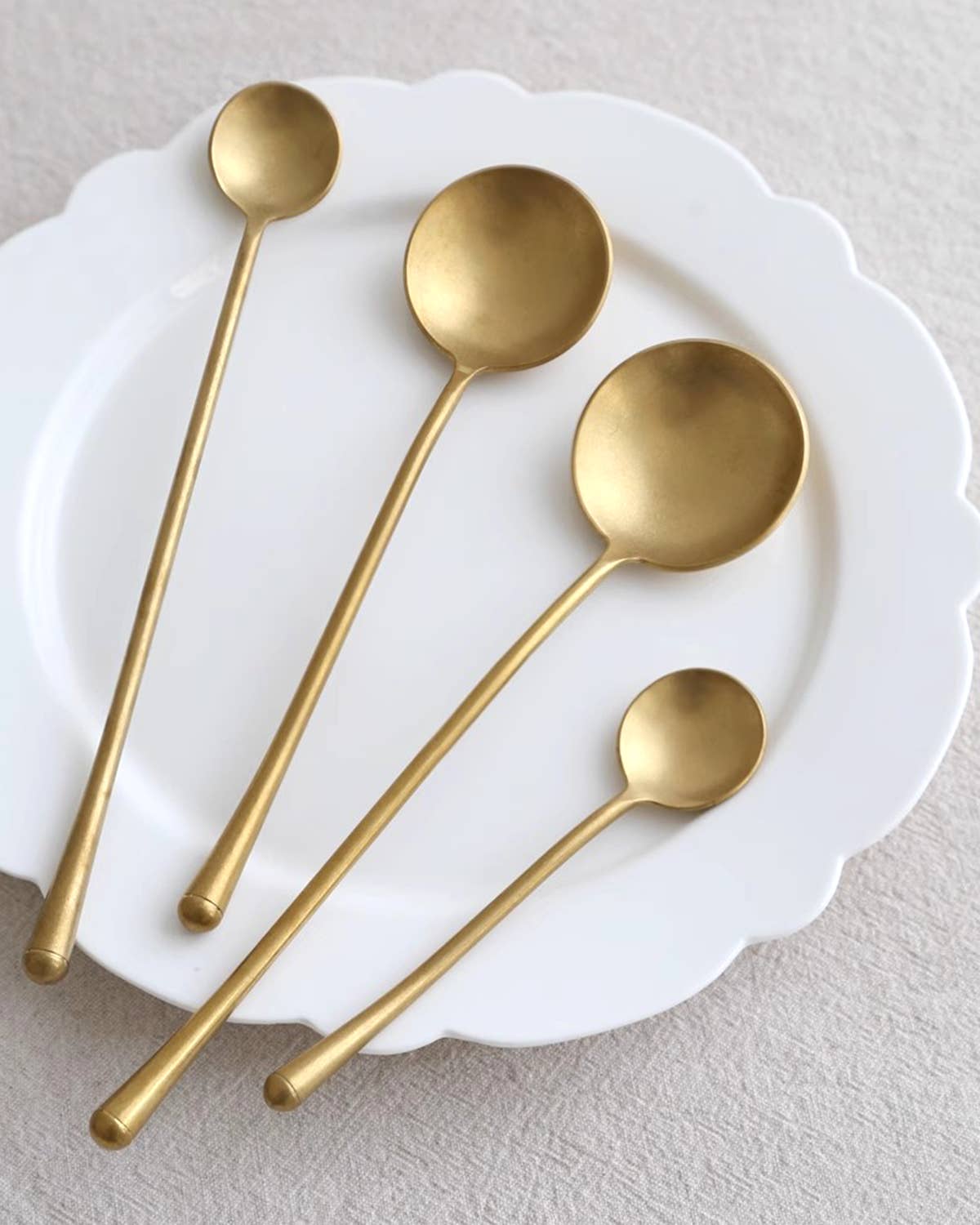 Modern Matte Spoons - Gold