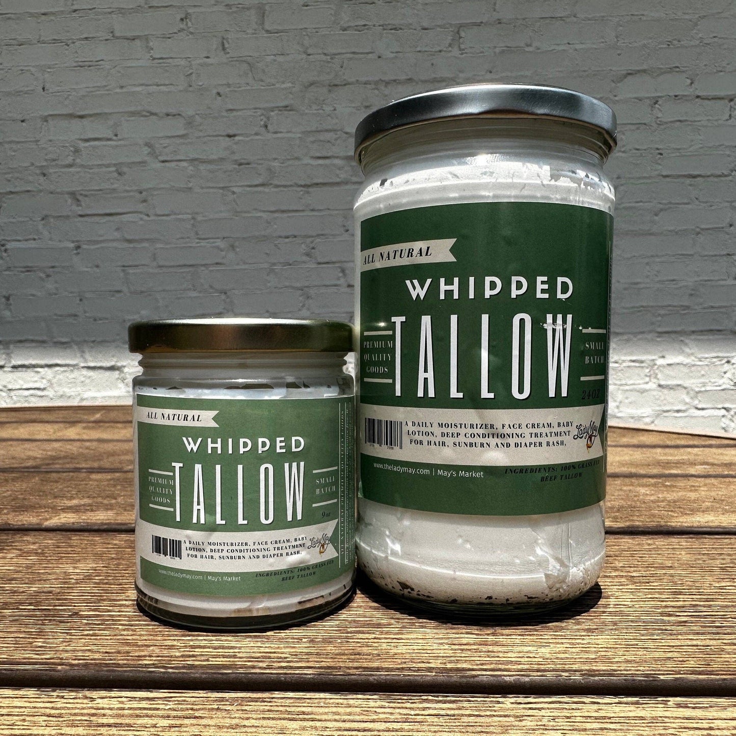 Lavender Whipped Tallow, 24oz, All Natural