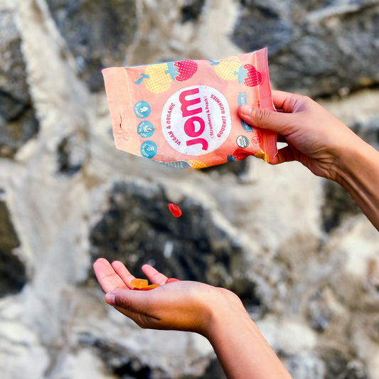 Organic and Vegan Swedish Strawberry & Peach Gummies