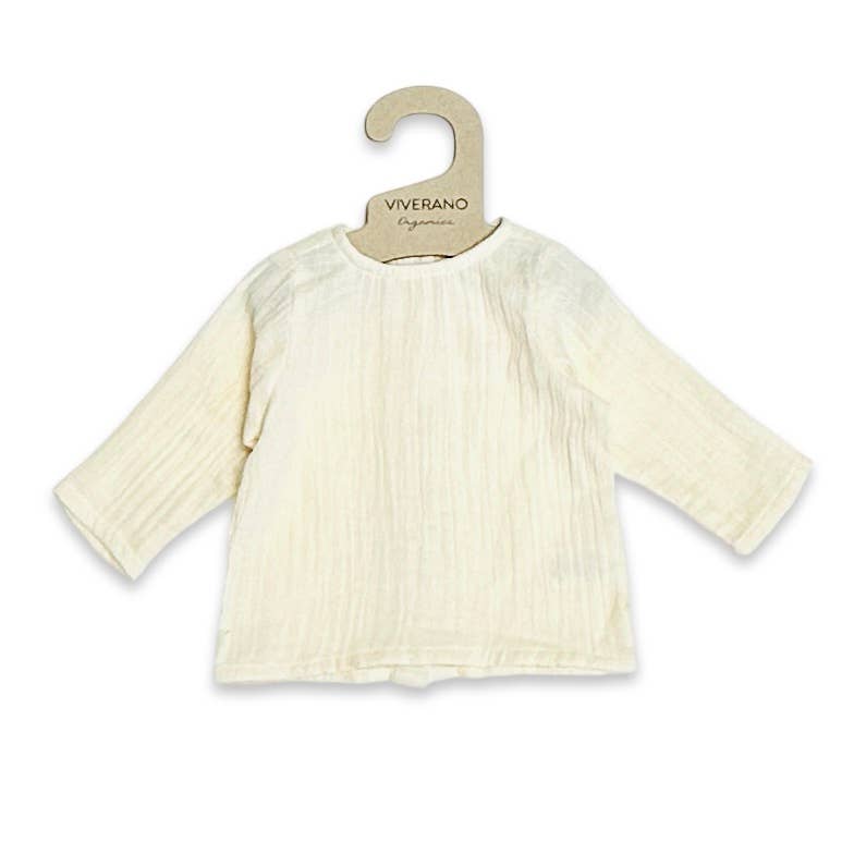 Corduroy Baby Overall Set with Muslin Shirt (Organic Cotton)