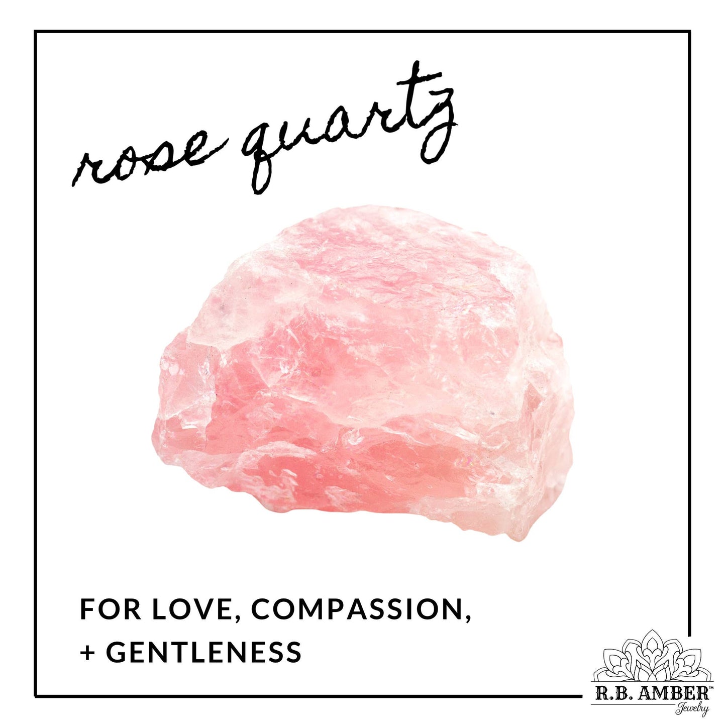 Adults | Rose Quartz + Raw Cognac Amber Anklet