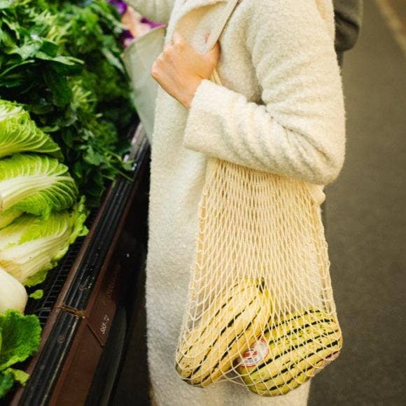 Organic Cotton Net Beach Bag | Farmer's Market Bestseller