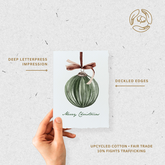 Box Set Merry Christmas Ornament | Holiday Greeting Card