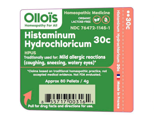 Olloïs Histaminum Hydrochloricum 30C Vegan Organic, 80 Pel.