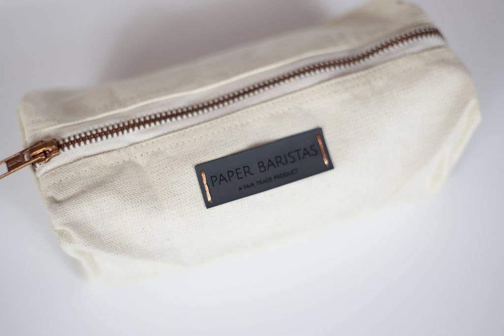 Leak Proof Recycled Canvas Pencil Bags