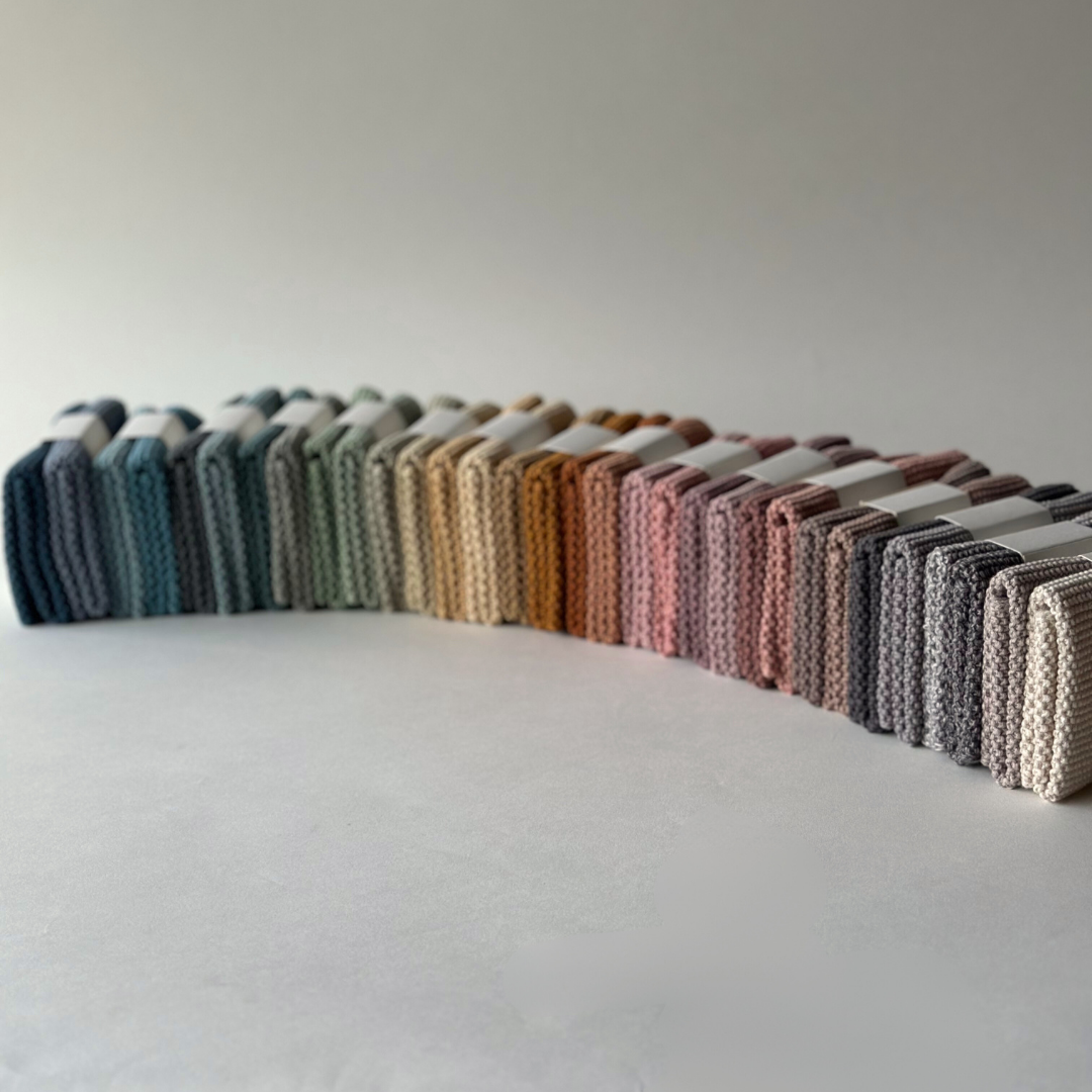 Dishcloths - Knitted - Solid - Golden Straw
