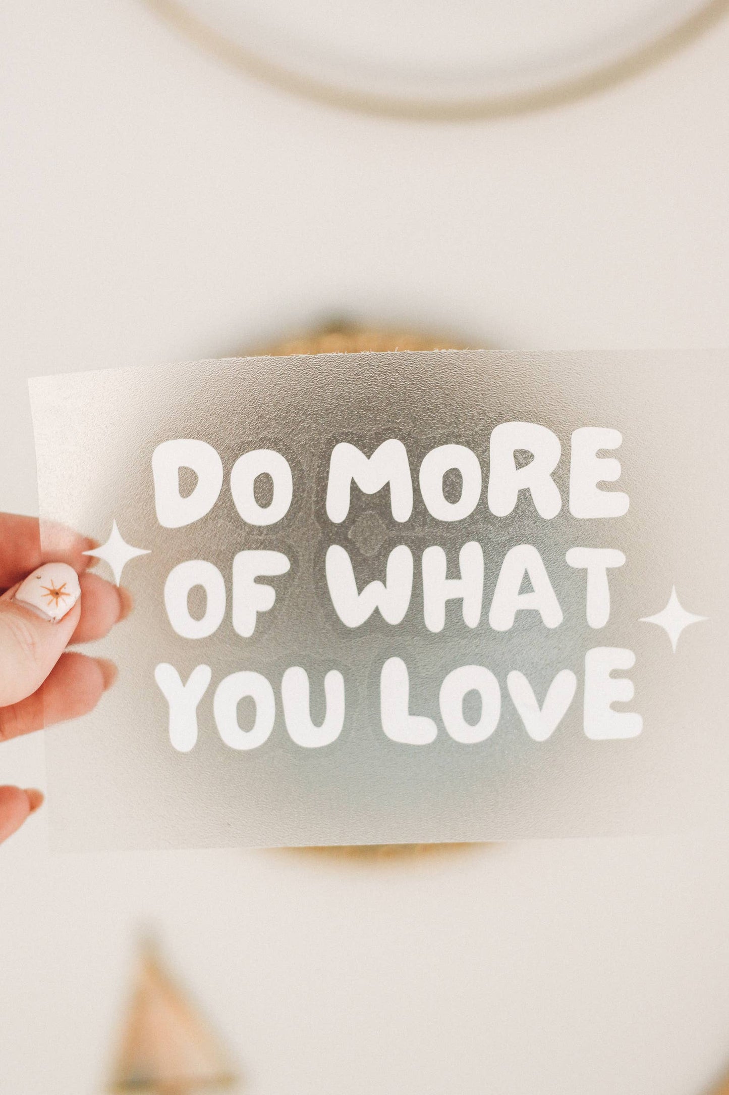 Do More of What You Love Mirror Decal