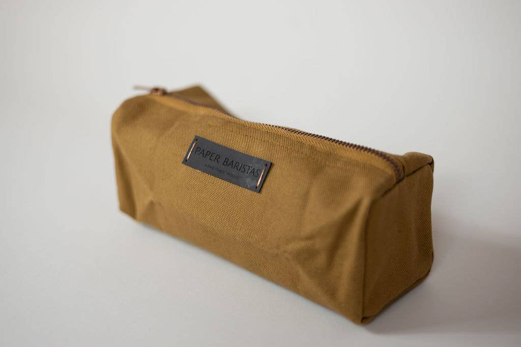 Leak Proof Recycled Canvas Pencil Bags