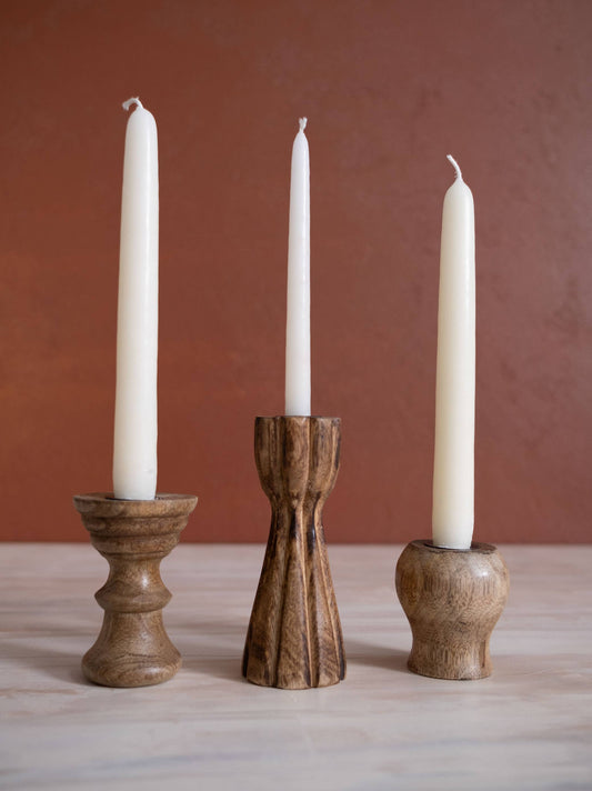 Dual Skinny & Standard Taper Candle Holders.
