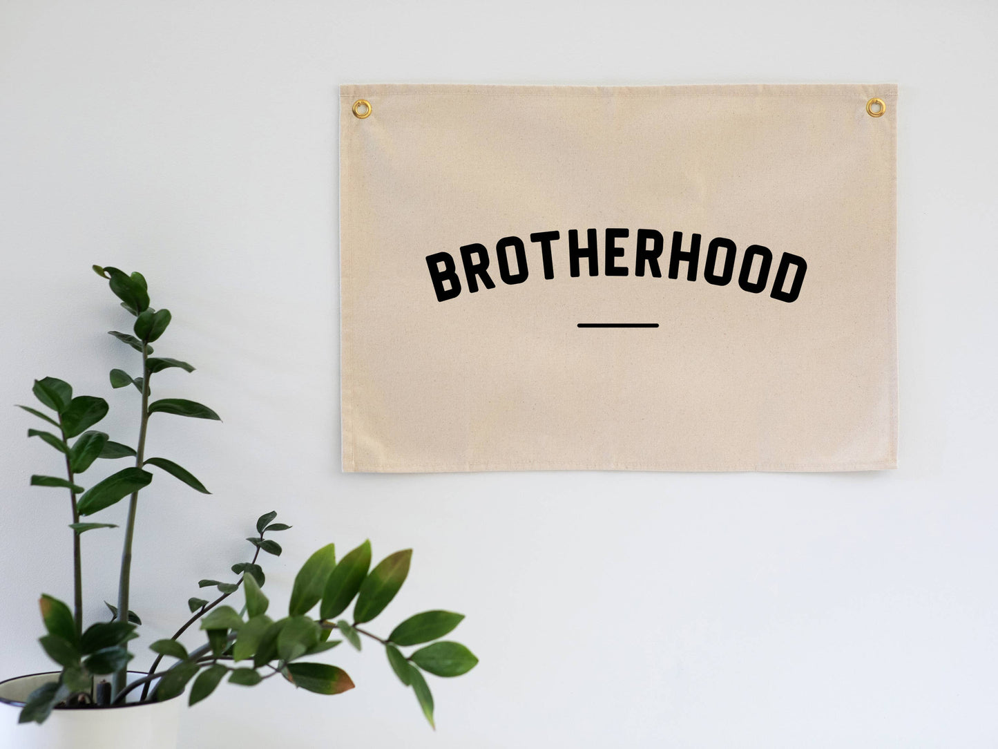 Brotherhood Modern Canvas Banner • Brotherhood Wall Flag