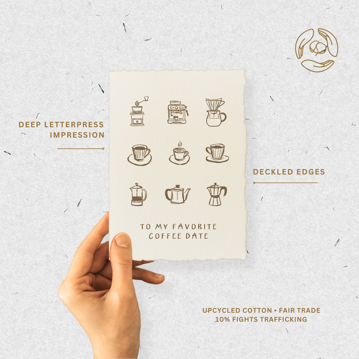Coffee Date Love Friendship | Eco-Friendly Greeting Card