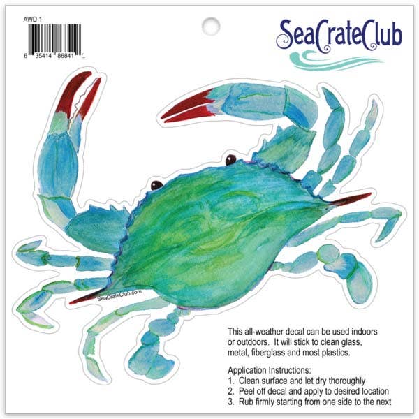 Clawdia Crab All Weather Decal