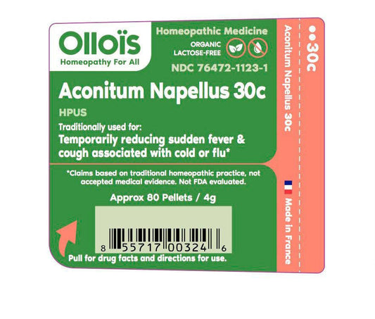 Olloïs Aconitum Napellus 30c Vegan Organic kosher, 80 ct
