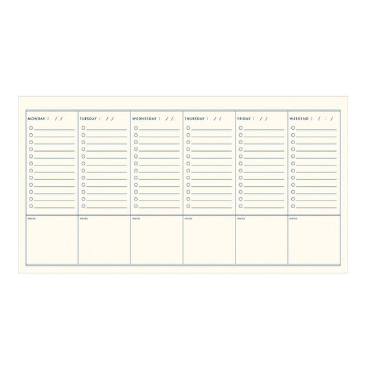 Grid Schedule Weekly Planner