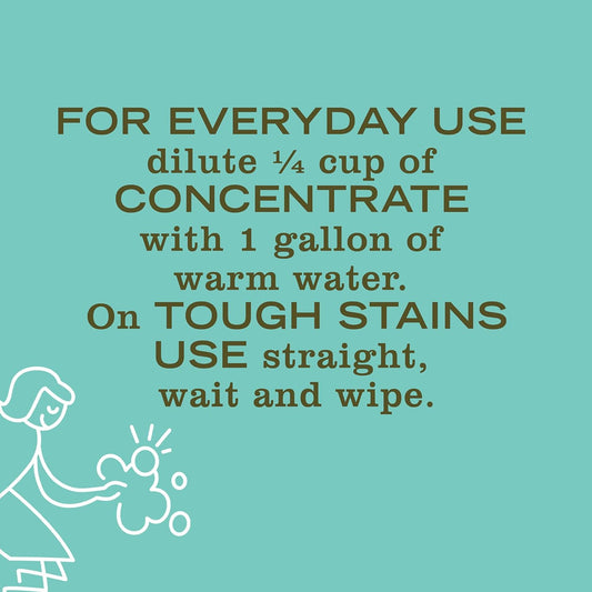 Mrs. Meyer's Multi-Surface Cleaner Concentrate, Use to Clean Floors, Tile, Counters, Basil, 32 fl. oz