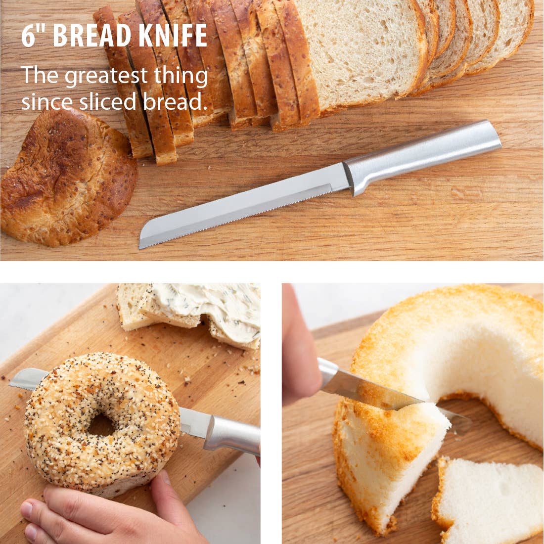 Silver 6" Bread Knife