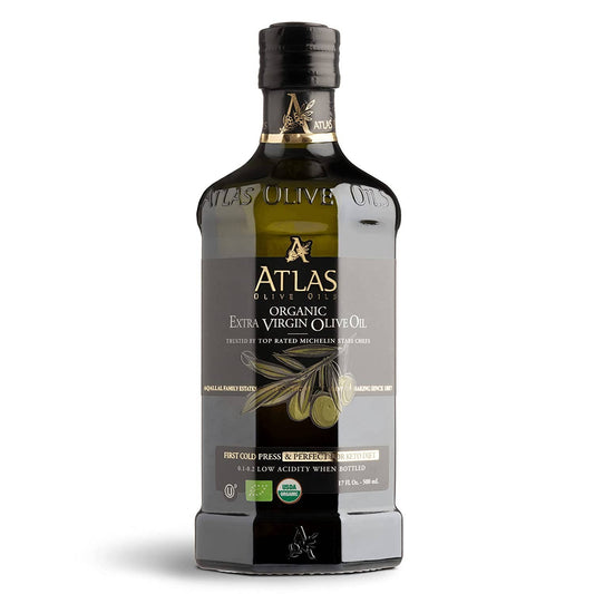 Atlas Organic Extra Virgin Olive Oil Glass bottle of 500 ML