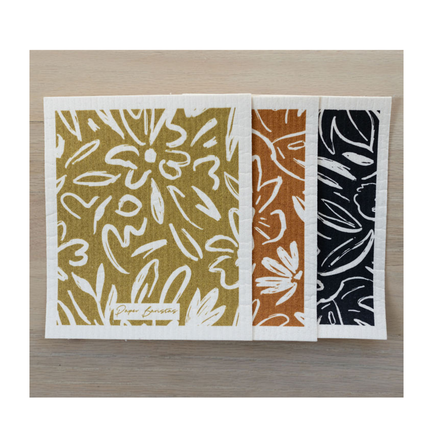 Environmentally Friendly Swedish Dishcloths: Earthy Florals