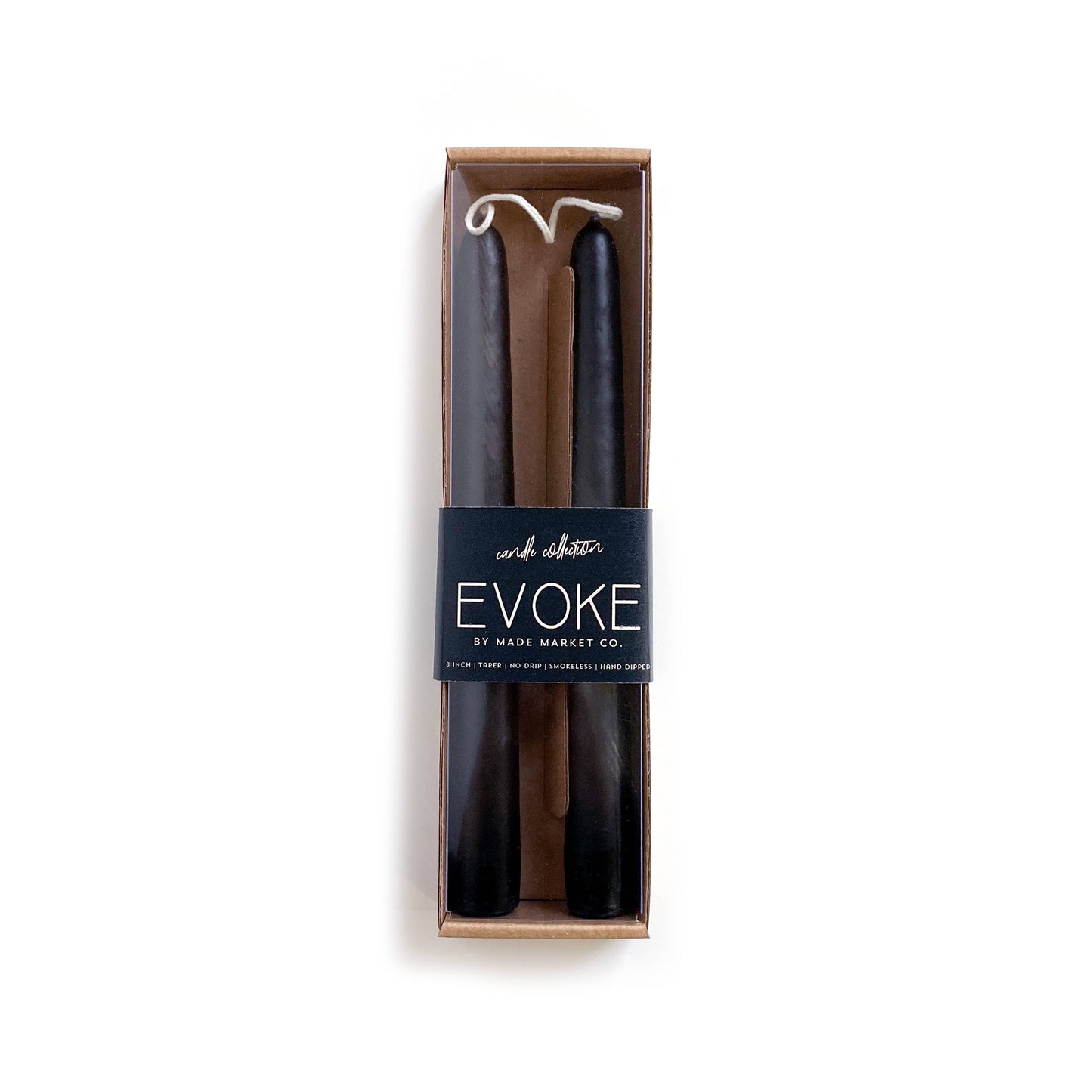 Tapered Candles - Slate: 10"