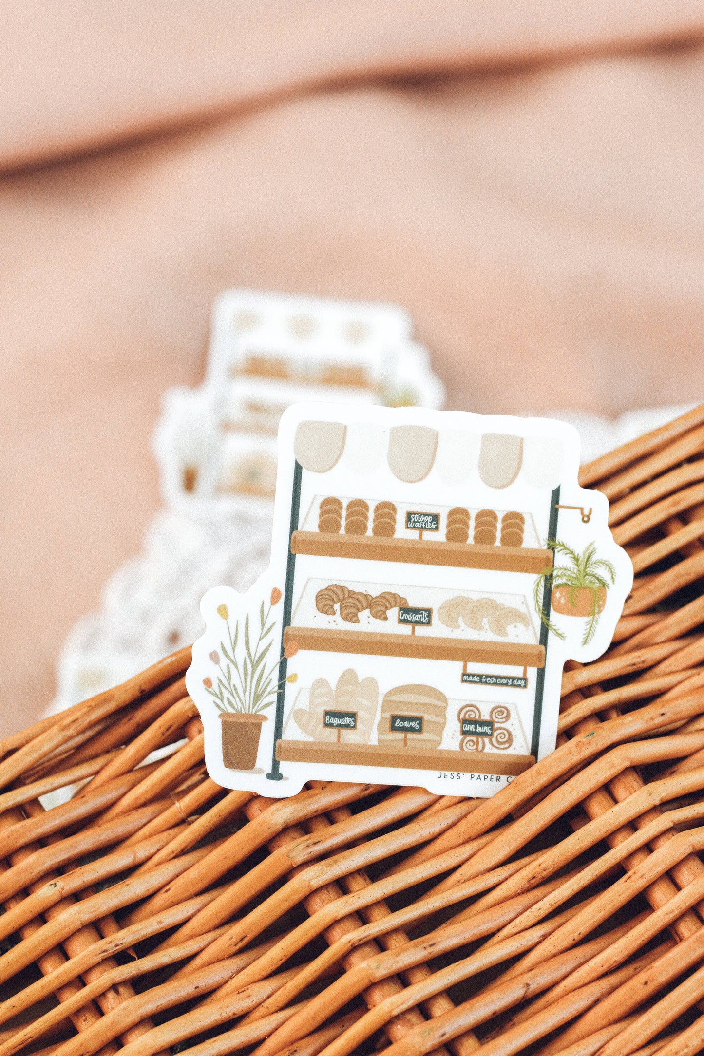 Bakery Cart Sticker
