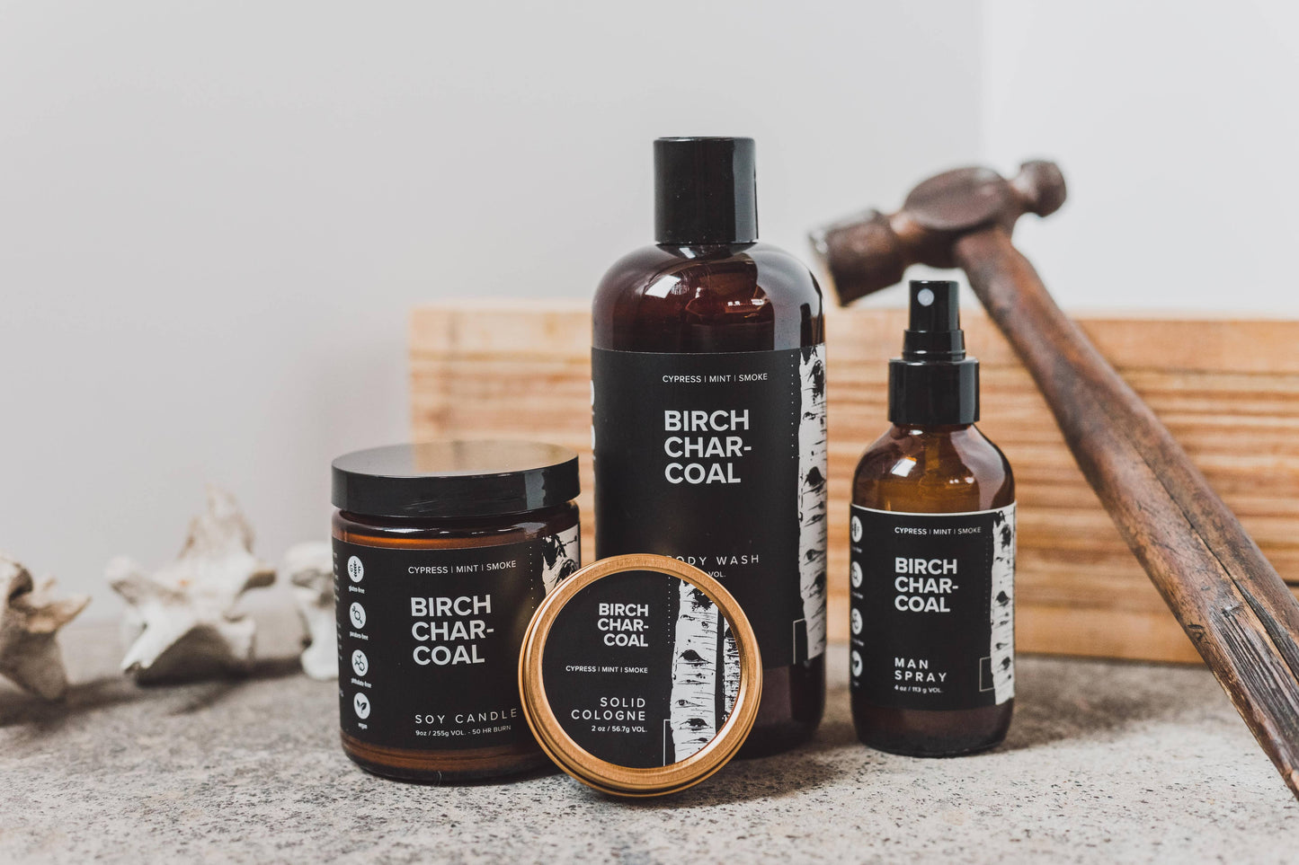Men's Solid Cologne - Birch Charcoal