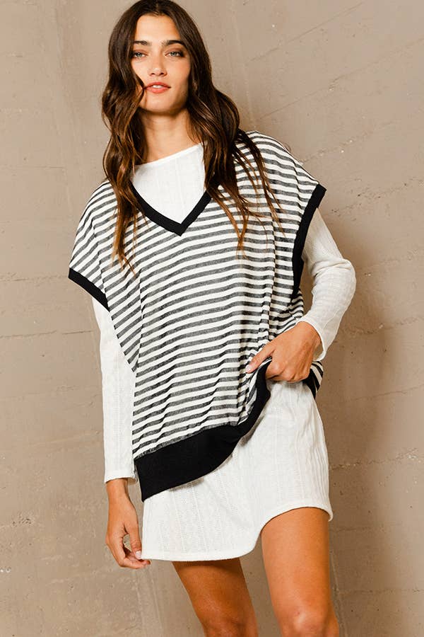 Textured Solid Swing Tunic Dress