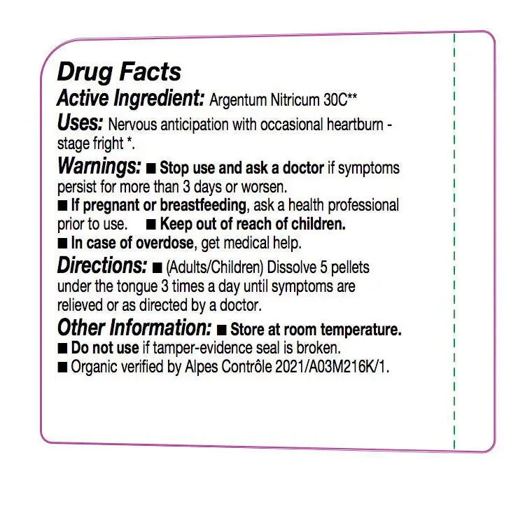 Olloïs Argentum Nitricum 30C Vegan Organic Koshe, 80 Pellets