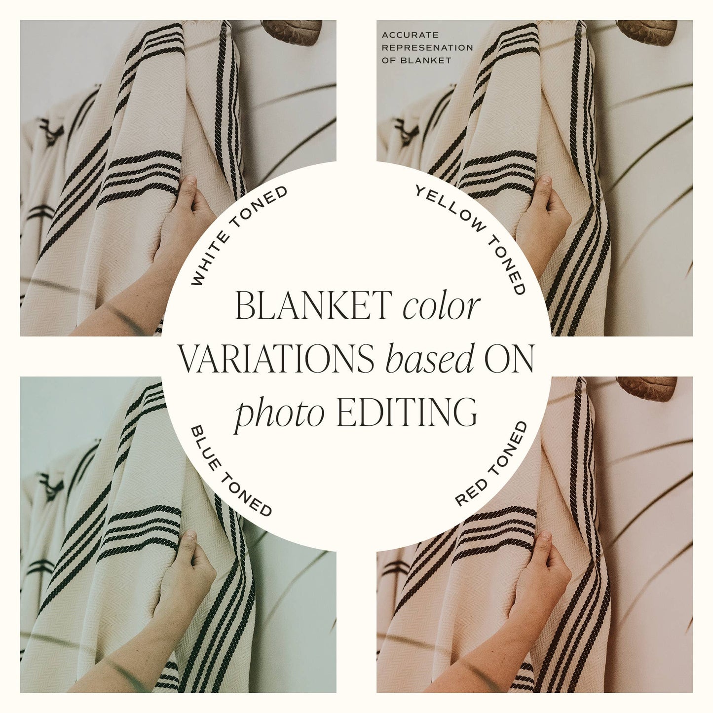 Jumbo Henley Turkish Cotton Throw Blanket