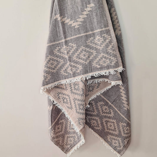 Aztec Pattern Double Face Beach Towel / Camping Blanket