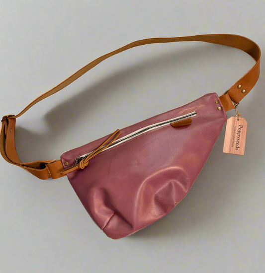 Lilac Leather Crossbody