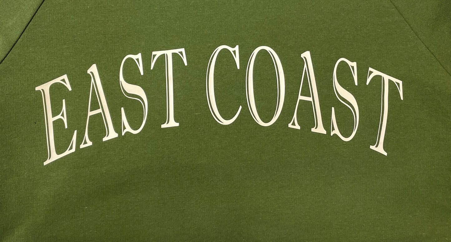 EAST COAST Graphic Sweatshirt Army Green/Cream