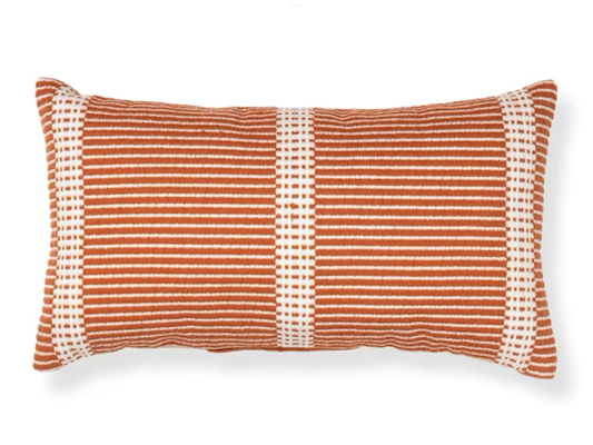 Burnt Lumbar Outdoor Pillow