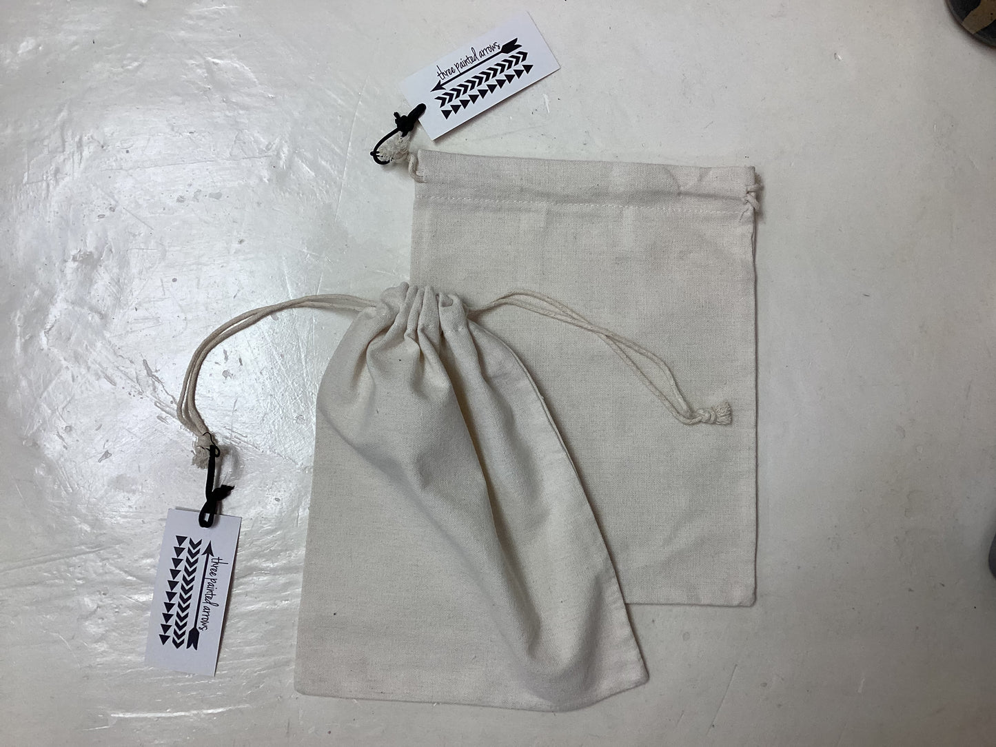 Drawstring bag.