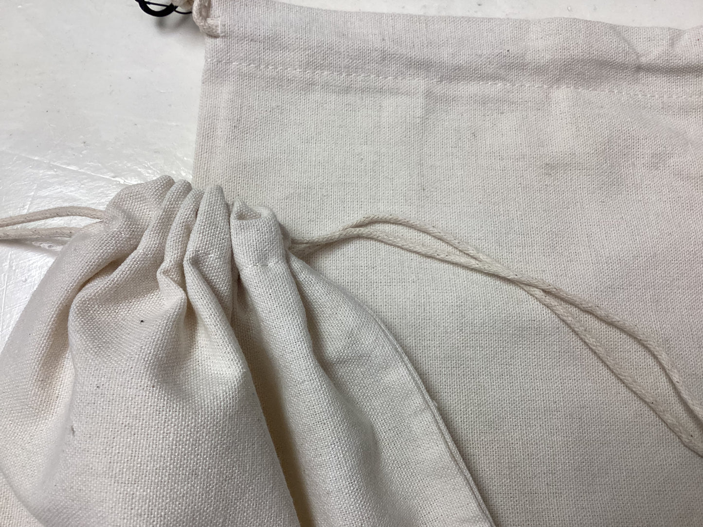 Drawstring bag.