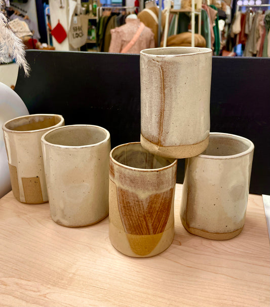 Tall Mugs / No Handle - Handmade Ceramic
