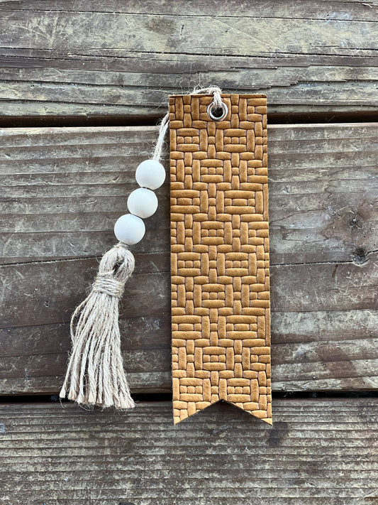 Leather Bookmark - Handmade
