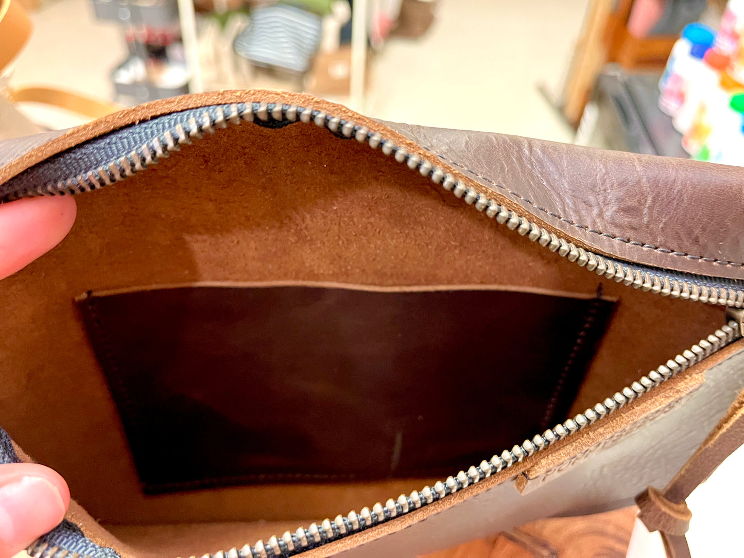 Rustic Leather Purse - Small