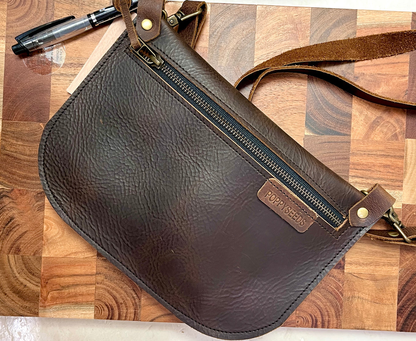 Rustic Leather Purse - Small