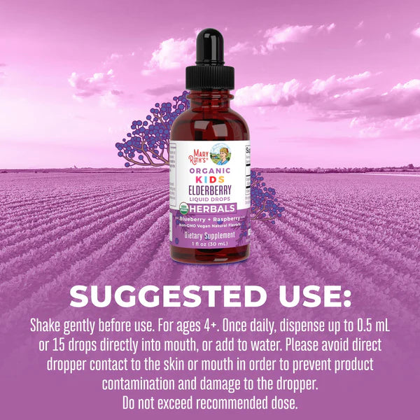 Organic Kids Elderberry Liquid Drops
