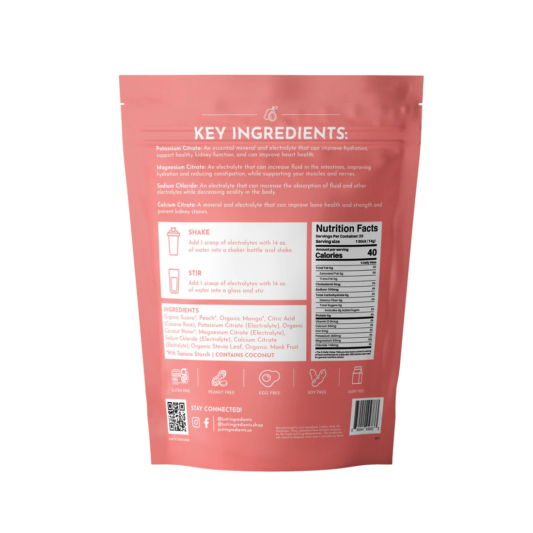 Guava Mango Electrolytes - Single Serving Packs (20)